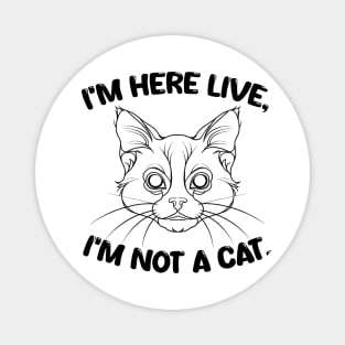 i'm here live i'm not a cat. Magnet